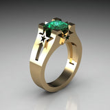 Plated Sapphire Engagement Simulation Diamond Ring – Gifts for Couples — 10