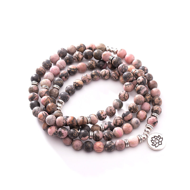Natural 108 black line red bracelet – Jewelry Gift Ideas — 1