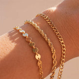 Stainless Steel Fried Dough Twist Chain Bracelet – Jewelry Gift Ideas — 6