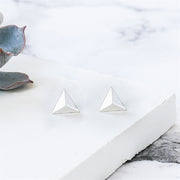 S925 Sterling Silver Geometric Triangle Earrings – Birthday Gifts — 4