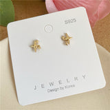 Four Mans Star Ear Studs Female Niche Design Frosty – Stylish Gifts — 3