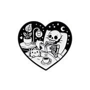 Ornament Accessories Alloy Skull Cat Witch Brooch – Stylish Gifts — 4