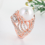 Pearl Ring Feather Empty Holding Pearl Ring – Jewelry Gift Ideas — 3