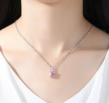 Pink Princess Zirconia Necklace – Jewelry Gift Ideas — 3