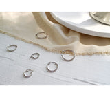 100% S925 Sterling Silver Simple Hollow Earrings – Small Gift Ideas — 2