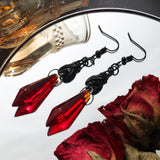 Locked Heart Lava Heart Dark Earrings – Unique Gift Ideas — 4
