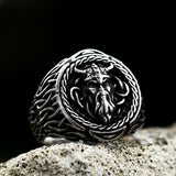 Stainless Steel Viking Men's Ring – Gifts for Him — 1