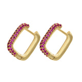 Gold And Silver Small Hoop Crystal Women's Rainbow – Stylish Gifts — 17