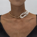 Vintage Baroque Pearl Short Layered Necklace – Jewelry Gift Ideas — 1