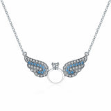 Angel Wings Diamond Crystal Necklace – Jewelry Gift Ideas — 3