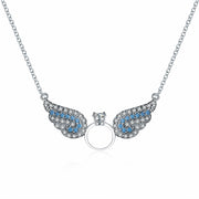 Angel Wings Diamond Crystal Necklace – Jewelry Gift Ideas — 3