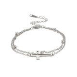 Simple Fashion Personality Vintage Cross Double Layer – Stylish Gifts — 6