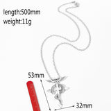 Fashion Creative Alloy Cross Snake Necklace – Jewelry Gift Ideas — 3