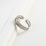 S925 Sterling Silver Retro Twist Destiny Love Ring – Gifts for Couples — 3