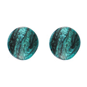 Women's Silver Needle Emerald Chain Earrings – Gifts for Her — 2