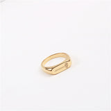 Ins Wind Ring Titanium Steel Gold-plated Flower – Unique Gift Ideas — 1