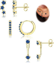 Electroplating Real Gold Ear Clip Ear Studs 6 Pieces – Stylish Gifts — 3