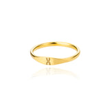 Stainless Steel Gold 26 Alphabet Ring – Stylish Gifts — 5