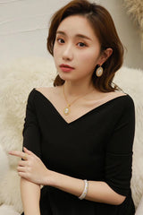 Light Luxury 925 Silver Brushed Pendant Necklace – Jewelry Gift Ideas — 4