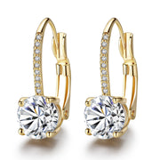 Creative Golden Micro-inlaid Four-claw Round Diamond – Stylish Gifts — 3