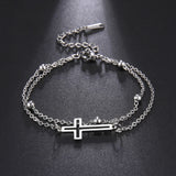 Simple Fashion Personality Vintage Cross Double Layer – Stylish Gifts — 2