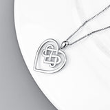Fashion Women's Silver Heart Knot Pendant – Jewelry Gift Ideas — 6
