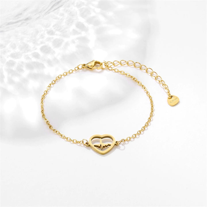 Women's Heart-shaped ECG Bracelet Versatile Hand – Jewelry Gift Ideas — 1