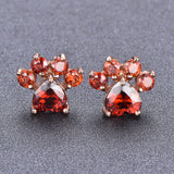 Fashion Cat Footprints Crystal Earrings For Women – Stylish Gifts — 6