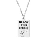KPOP Jisoo Lisa Jennie Rose Signature ID Pendant – Jewelry Gift Ideas — 2