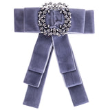 Exaggerated Gold Velvet Braided Bow Brooch – Jewelry Gift Ideas — 4