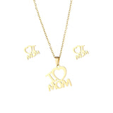Mother's Day Jewelry Set Stainless Steel I Love – Jewelry Gift Ideas — 6