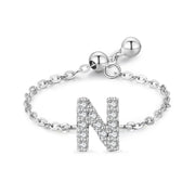 Letter Chain Ring Female Fashion Niche Design Love – Stylish Gifts — 11