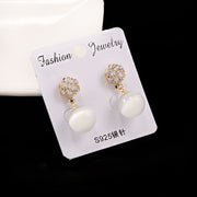 Round pearl long earrings – Special Occasion Gifts — 10