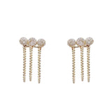 Trendy Women's Niche High-end Silver Tassel Earrings – Gifts for Her — 2