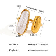 Vintage Oval Gold Women's Ring – Gifts for Her — 4