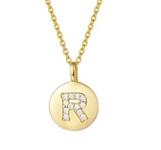 Single Studded Letter Necklace – Jewelry Gift Ideas — 5