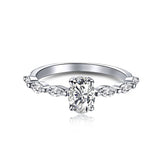 High Carbon Diamond Sapphire Green Ring – Small Gift Ideas — 4