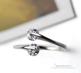 Korean Fashion Simple Loose Diamond Opening Adjustable – Stylish Gifts — 2