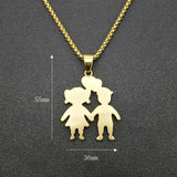 Titanium Steel Gold-Plated Diamond Necklace – Jewelry Gift Ideas — 2