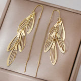 Fashion Tassel Hollow Leaves Hanging Earrings Fashion – Stylish Gifts — 2
