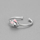 Rabbit Index Finger Tail Ring Fashion Cute Wenssen – Stylish Gifts — 3