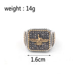 Retro Inlaid Teaching Men's Fashion Retro Ring – Stylish Gifts — 9