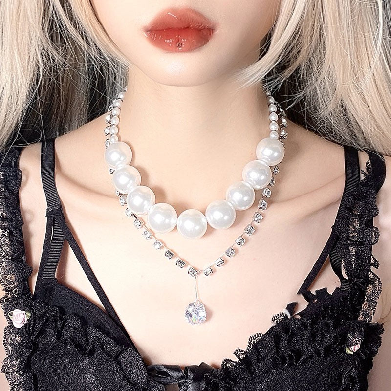 A Niche High-end Fashion Pearl Zircon Necklace – Jewelry Gift Ideas — 1