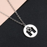 Fashion New Hollow House Cat Footprint Stainless – Jewelry Gift Ideas — 2