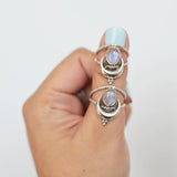 Creative Bohemian Retro Moon Stone Ring Fashion Girl – Stylish Gifts — 5