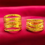 Alluvial Gold Line Ring Ornament Opening – Thoughtful Gifts — 2