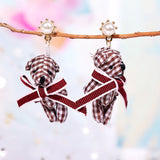 Long Cute Animal Plush Long Chain Earrings – Stylish Gifts — 6