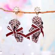 Long Cute Animal Plush Long Chain Earrings – Stylish Gifts — 6