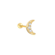 Women's Star Moon Love Puncture Thread Earrings – Gifts for Her — 12