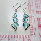 Bohemian Creative Curved Wavy Earrings Inlaid Hylan – Cat Lover Gifts — 5